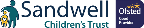 Sandwell Children’s Trust logo with Ofsted “Good Provider” badge